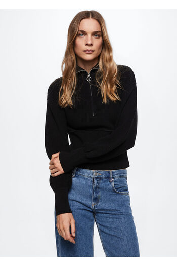 MANGO Woman Women's Black Sweater37038259