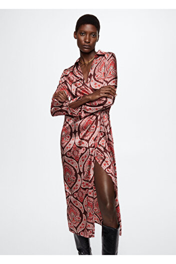 MANGO Woman Red Women's Adult Dress37045969