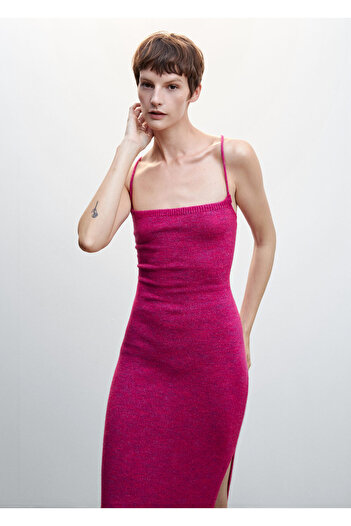 MANGO Woman Fuşya Kadın Elbise  37057765