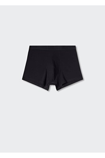 MANGO Man Cotton Black Boxer Πακέτο 3 τεμαχίων