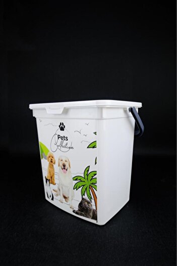 Digithome Dog Food Storage Container Organizer 6 Lt White Pattern-2 – BAG 2354 C320.037