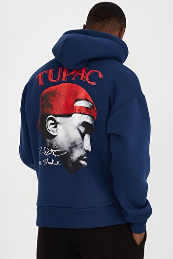 Ghetto off limits 2pac Signature Oversize Unisex Indigo Sweatshirt