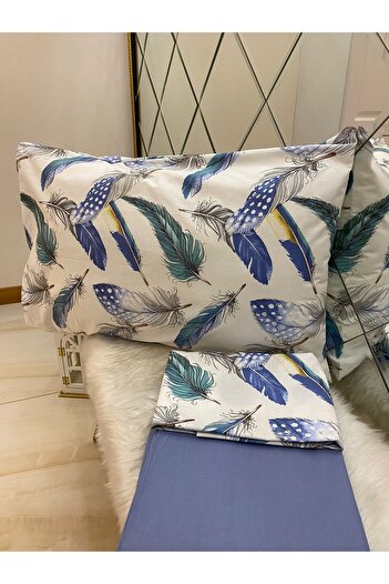Özcan Ev Tekstil Ranforce Elastic Sheet Pillow Set 100% Cotton