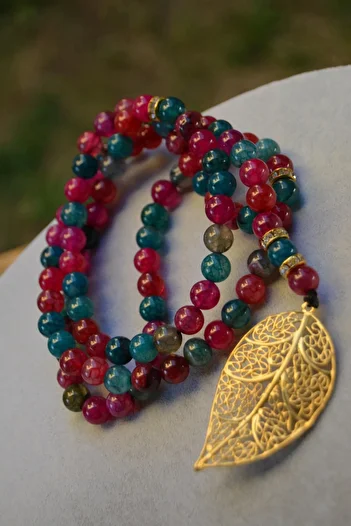 Stoneage Agate Natural Stone 99 Rosary Necklace