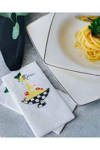 SimeStore Talking Napkin (Spaghetti) Mackenzie Pattern