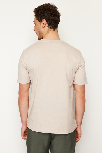 Trendyol Collection Basic Crew Neck Slim Fit T-Shirt - 100% Cotton Tmnss19Bo0001