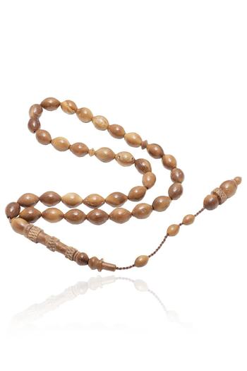 BY BARUN SİLVER Rosary Barley Cut Tasseled Carved Kuka Rosary