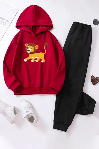 MODARAMA MINI LION PRINTED KIDS SUIT