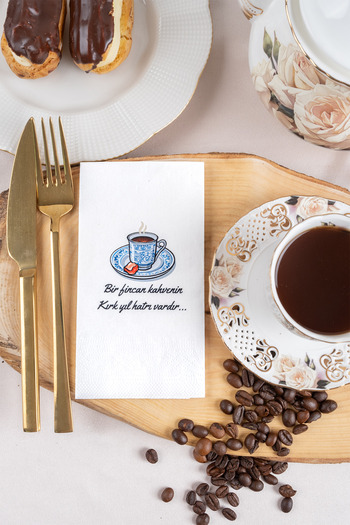 Rima Tasarım Turkish Coffee Side Presentation Napkin 20pcs