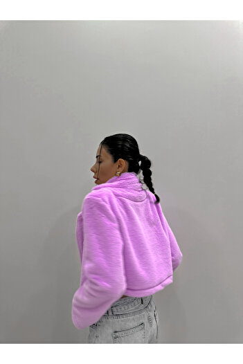 Gülşah Evecen Special Design Plush Rabbit Short Jacket