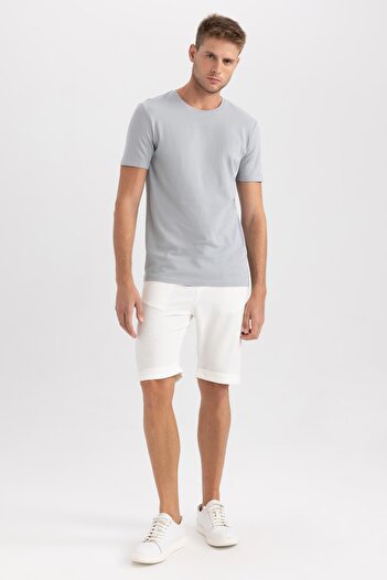 DeFacto Slim Fit Crew Neck Short Sleeve T-Shirt B4375ax23sp