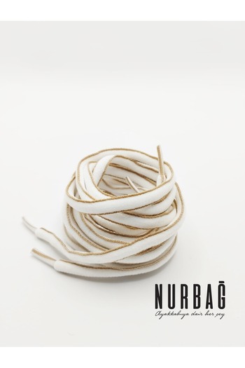NURBAĞ DOKUMA Sneakers |   White Mink |   Passing Banana |   90 cm |   1 Pair (Bs1)