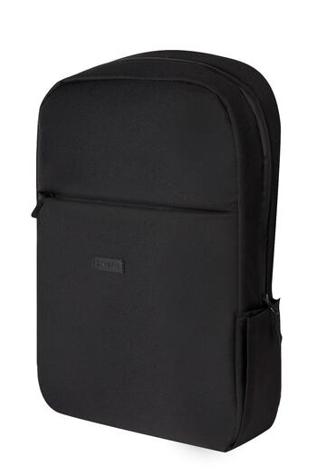 D'VERS Rucsac negru compatibil de 15,6-16,1-16,9 inchi cu detaliu de fermoar rezistent la apă