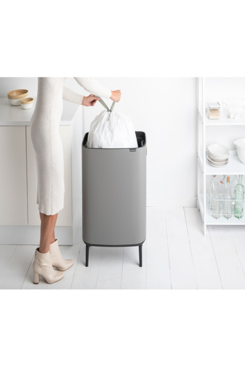 Brabantia Bo Mineral Concrete Gray Touchmatic Bin 60L