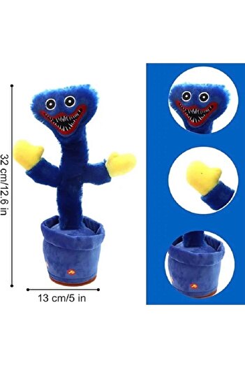PopŞeker Şarzlı Dans Eden Kaktüs Ses Kayıt Eden Müzikli Ses Tekrarlayan Kaktüs