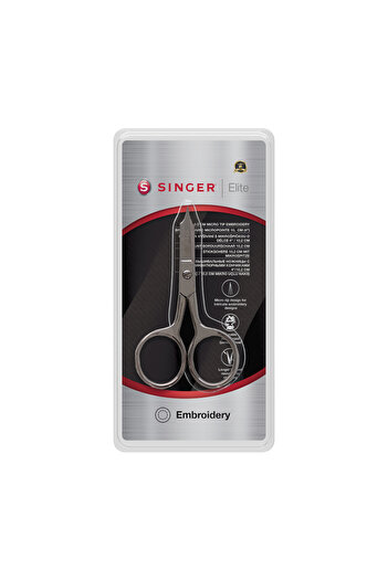 SİNGER Elite Flat Micro Tip Embroidery Scissors (4")