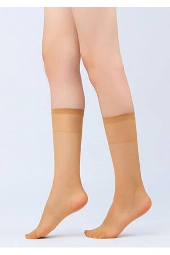 Müjde 12 Pieces Skin Colored Thin Socks