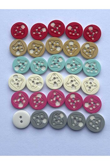 Kent Pazarı Baby Vest Button 6 Colors 30 Pieces
