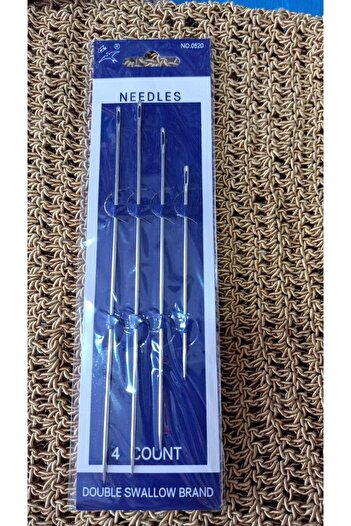 Tunç Large Sacked Quilt Needle 4 Pieces Large 4 Different Sizes Thin Cuvaldız