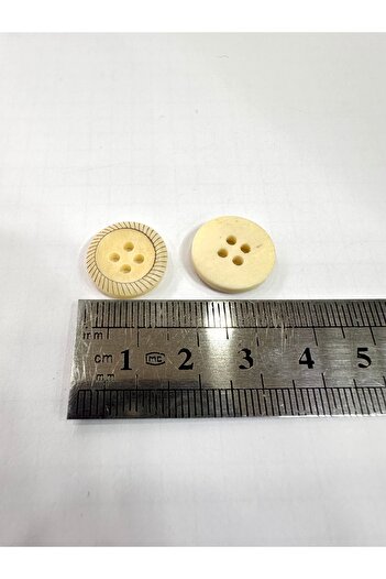 ODDA TASARIM ATÖLYESİ Natural wood 1.5 cm button set with laser