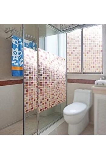 Blue Home Cam Folyosu Filmi Meiwa Japon Teknolojisi Statik Vitray 3dxf /ebat: 46cmx1 Mt-ay1854