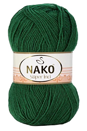 NAKO Πράσινο Πλεκτό Χειροποίητο Super Pearl - 5 Τεμάχια 10026
