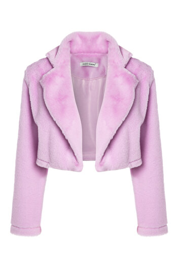 Gülşah Evecen Special Design Plush Rabbit Short Jacket