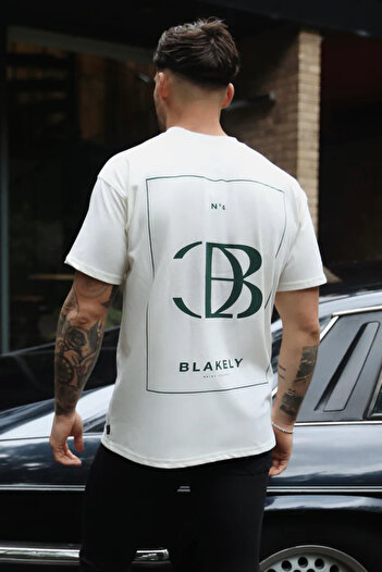 Machetta Унісекс великий розмір DB з принтом на спині Oversize T-shirt