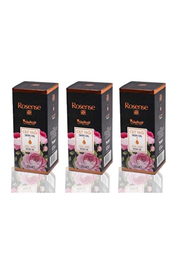 Rosense 30ml Rose and Jojoba Oil Moisturizing Skin Care Oil - 3 Pieces