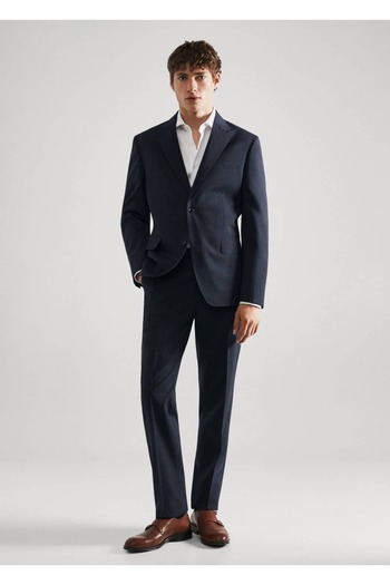 MANGO Man Slim Fit Structured Cotton Shirt