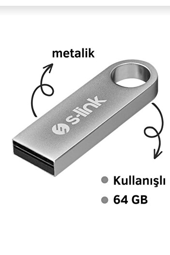 S-LINK ذاكرة فلاش USB سعة 64 جيجابايت - برنامج تشغيل