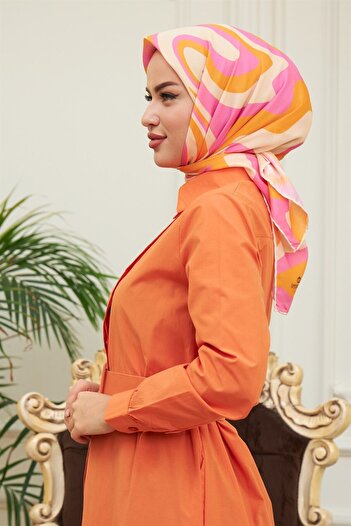 İpekhan Βαμβακερό κασκόλ - Twist Pattern - Ihe1100-02