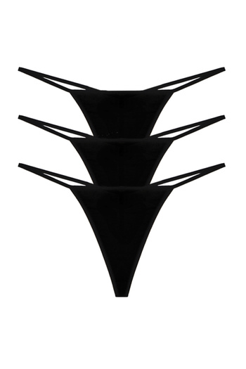 riways secret Cotton Rope Thong 3 Pack
