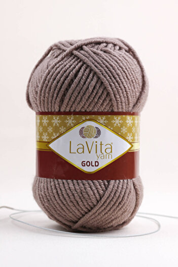 LaVita Yarn Златна прежда за ръчно плетене с 5 броя дебели зимни прежди Taka Yarn (9795-TOPRAK)