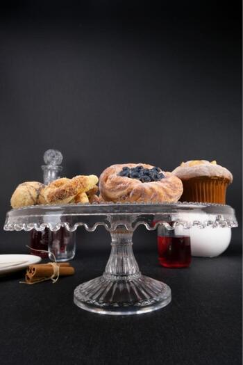 Digithome Glass Cake and Cake Presentation Stand Round 28 Cm – SN.KRY.001 C1-1-288