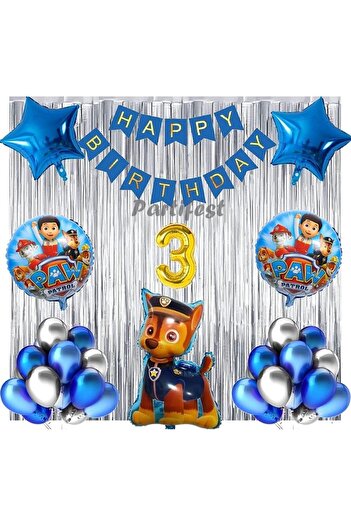 Parti Station Paw Patrol Balloon Set Paw Petrol 3 Year Old Balloon Set Paw Patrol Birthday Set Paw Patrol Chase