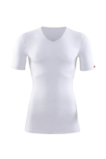 Blackspade 1263 Unisex Λευκό V-λαιμόκοψη κοντό μανίκι Θερμικό