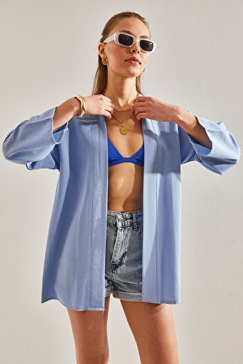 Bianco Lucci Women's Basic Kimono