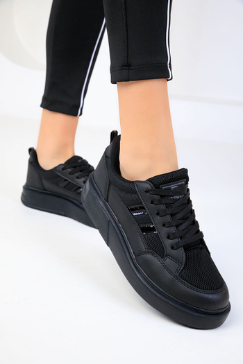 SOHO Black-Black Women's Sneakers 16880