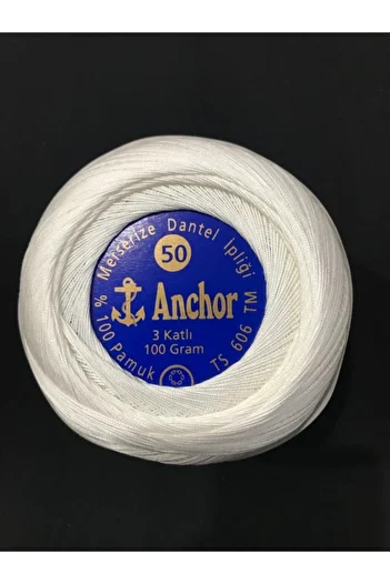 Anchor Νήματα δαντέλας 3 στρώσεων Νο:50 100γρ