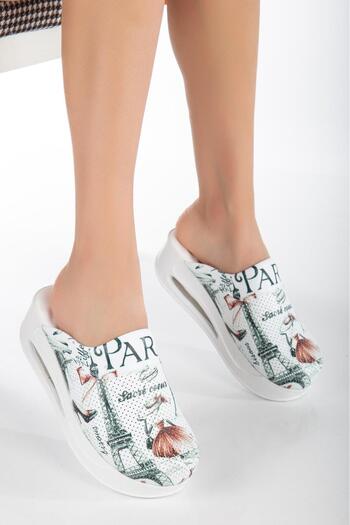 Dr. Mitra Air Sole Hospital Chef Slippers Patterned 457
