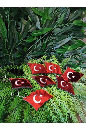 hayalimhediyelik Flag Keychain Plexi 10 Pieces