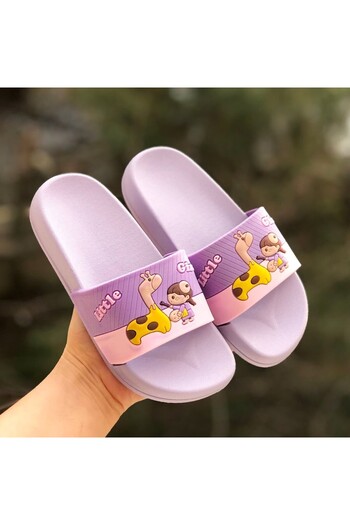 Pandalina Dinosaur Figured Non-Slip Sole Children's Slippers Children's Beach Sea Pool Bathroom Slippers