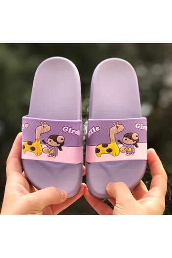 Pandalina Dinosaur Figured Non-Slip Sole Children's Slippers Children's Beach Sea Pool Bathroom Slippers