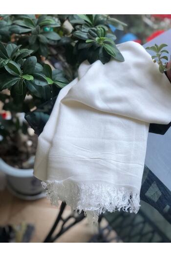 Hayat Ağacı Atölyesi White Cotton Shawl