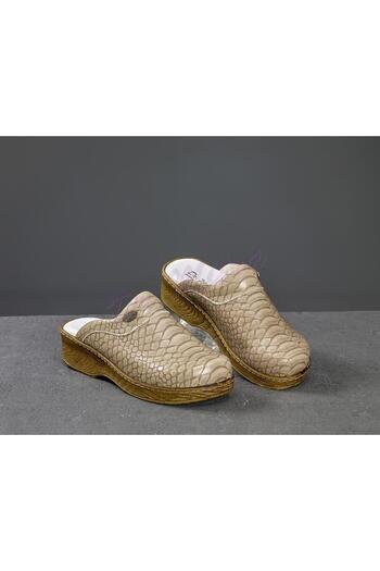 Dr. Mitra Ξύλινη εμφάνιση Sabo Slippers 602 Mink