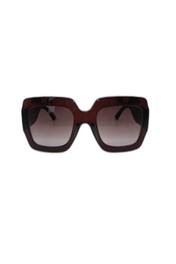 Angel Eyes Brown Glass Square Frame Women Sunglasses Ae1795c18b3314x9