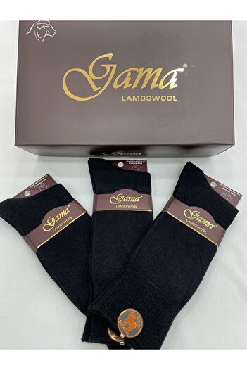 Gama Çorap 3 Pieces of Genuine Lamb Wool Thick Winter Men's Socks