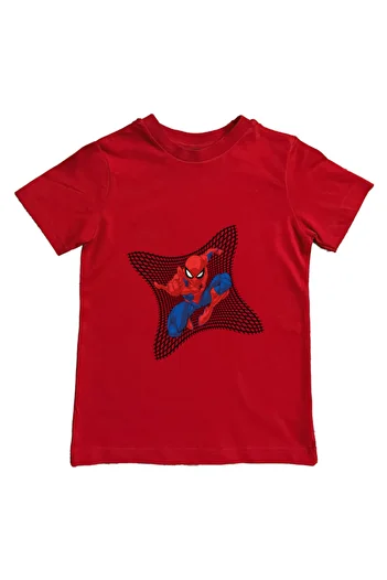SPIDERMAN printed spider-man cotton combed cloth summer children's T-shirt