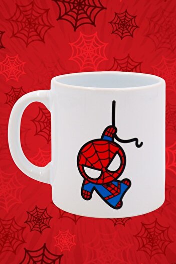 EFBUTİK Beyaz Spiderman Kupa